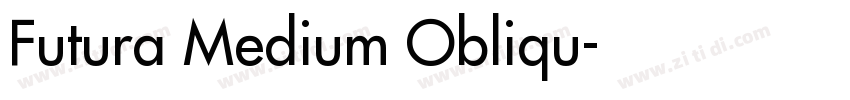 Futura Medium Obliqu字体转换